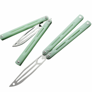 Butterfly knife trainer CNC process sleeve structure Butterfly knife Fancy non-slip handle Unsharpened practice knife,Vlindermes trainer