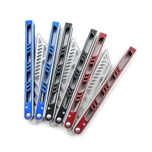 Butterfly knife with aluminum handle,Vlindermes trainer
