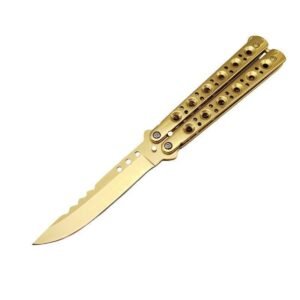 Balisong Knife Gold,Vlindermes