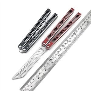 Butterfly knife with aluminum handle,Vlindermes trainer
