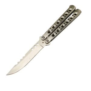 Balisong Knife Silver,Vlindermes