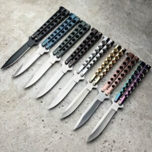 5.25 inch closed helix butterfly ball bearing knife,Vlindermes