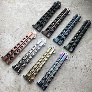5.25 inch closed helix butterfly ball bearing knife,Vlindermes