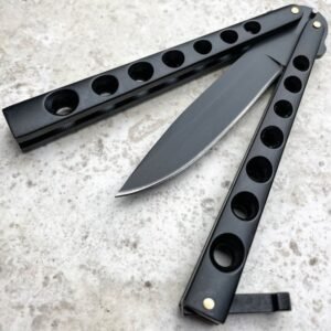 5.25 inch closed helix butterfly ball bearing knife,Vlindermes