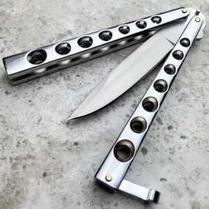 5.25 inch closed helix butterfly ball bearing knife,Vlindermes