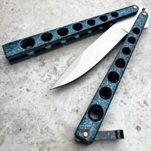 5.25 inch closed helix butterfly ball bearing knife,Vlindermes