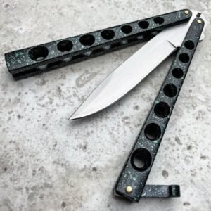 5.25 inch closed helix butterfly ball bearing knife,Vlindermes