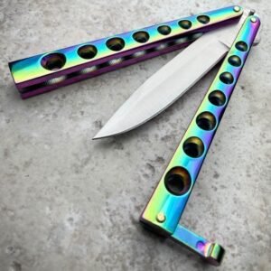 5.25 inch closed helix butterfly ball bearing knife,Vlindermes