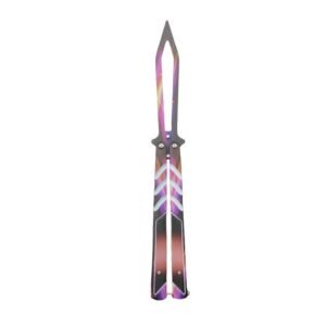 Folding, unsharpened butterfly knife for outdoor use, CSGO butterfly knife,Vlindermes trainer