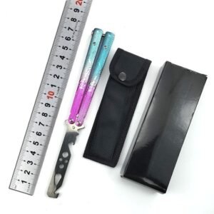 Butterfly training knife ice flower unsharpened portable unusual outdoor,Vlindermes trainer