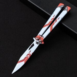 Unsharpened butterfly knife, colored butterfly knife, multifunctional folding knife for outdoor use, swing knife,Vlindermes trainer
