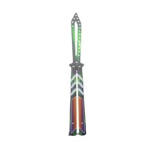 Folding, unsharpened butterfly knife for outdoor use, CSGO butterfly knife,Vlindermes trainer