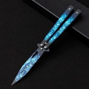 Unsharpened butterfly knife, colored butterfly knife, multifunctional folding knife for outdoor use, swing knife,Vlindermes trainer