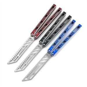 Butterfly knife with aluminum handle,Vlindermes trainer