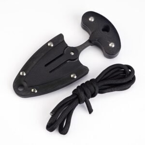 G10 Training Dagger EDC Keyring Pendant White-Collar Travel Portable Defense Tool, Dagger Push