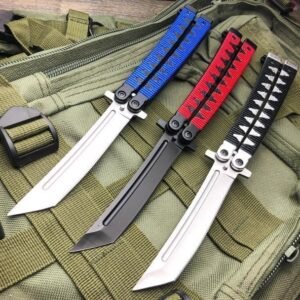 9.5 inch Japanese style samurai tanto knife, butterfly knife balisong,Vlindermes